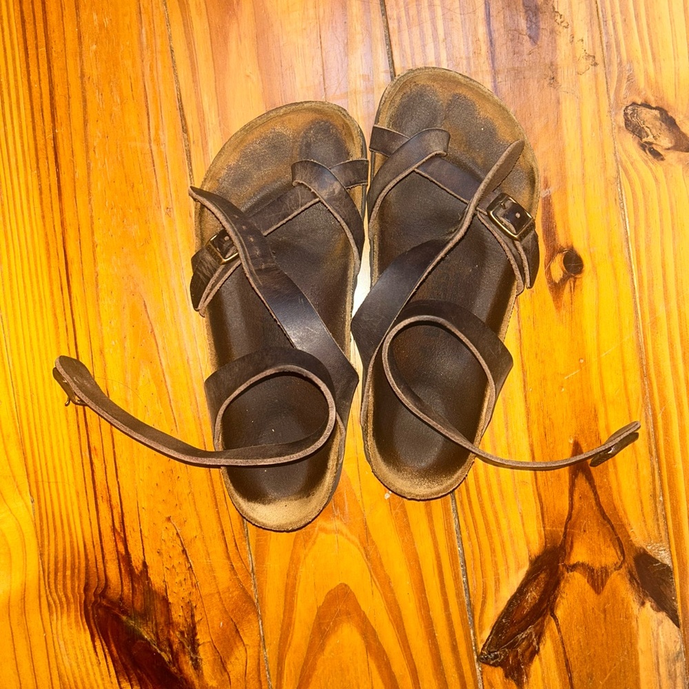 BIRKENSTOCK Yara Oiled Leather Habana Brown Size 37 Regular Fit
